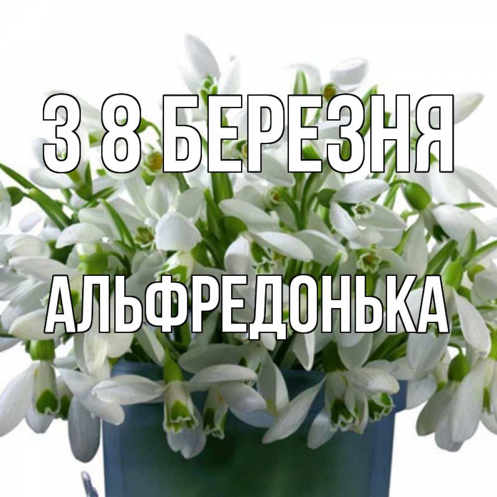Открытка на каждый день з підписом, Альфредонька З 8 БЕРЕЗНЯ цветы к международному женскому дню Прикольна листівка з побажанням онлайн скачати безкоштовно 