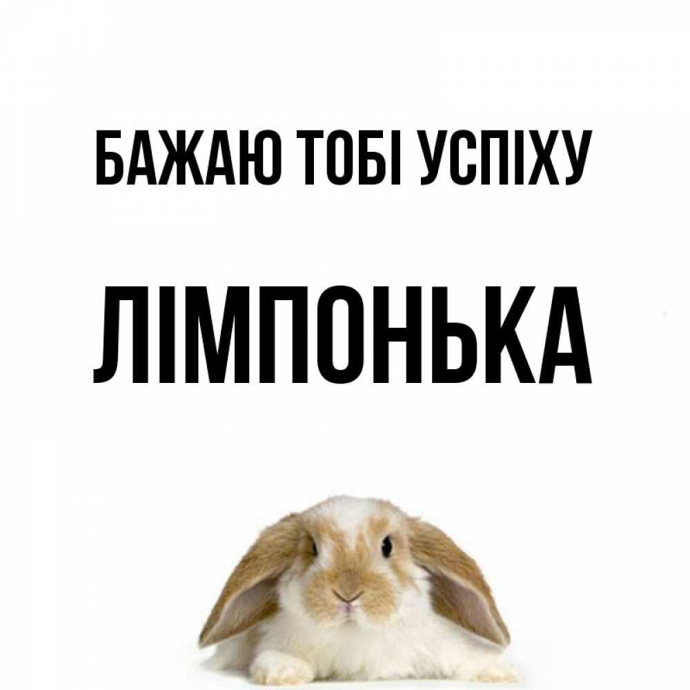 Открытка на каждый день з підписом, Лімпонька Бажаю тобі успіху открытки с произвольным текстом который можно вставить в открытку и создать ее самостоятельно бесплатно онлайн Прикольна листівка з побажанням онлайн скачати безкоштовно 