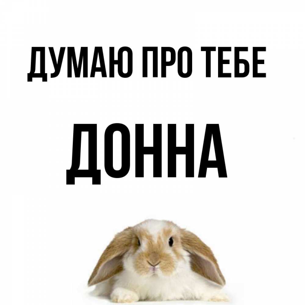 Открытка на каждый день з підписом, Донна Думаю про тебе подписать своими руками онлайн Прикольна листівка з побажанням онлайн скачати безкоштовно 