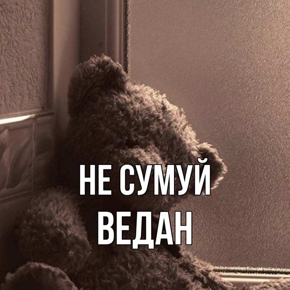 Открытка на каждый день з підписом, Ведан Не сумуй стекол рефленое Прикольна листівка з побажанням онлайн скачати безкоштовно 