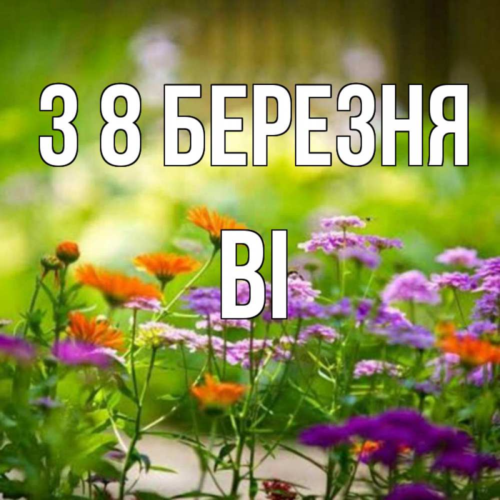 Открытка на каждый день з підписом, Ві З 8 БЕРЕЗНЯ цветы Прикольна листівка з побажанням онлайн скачати безкоштовно 