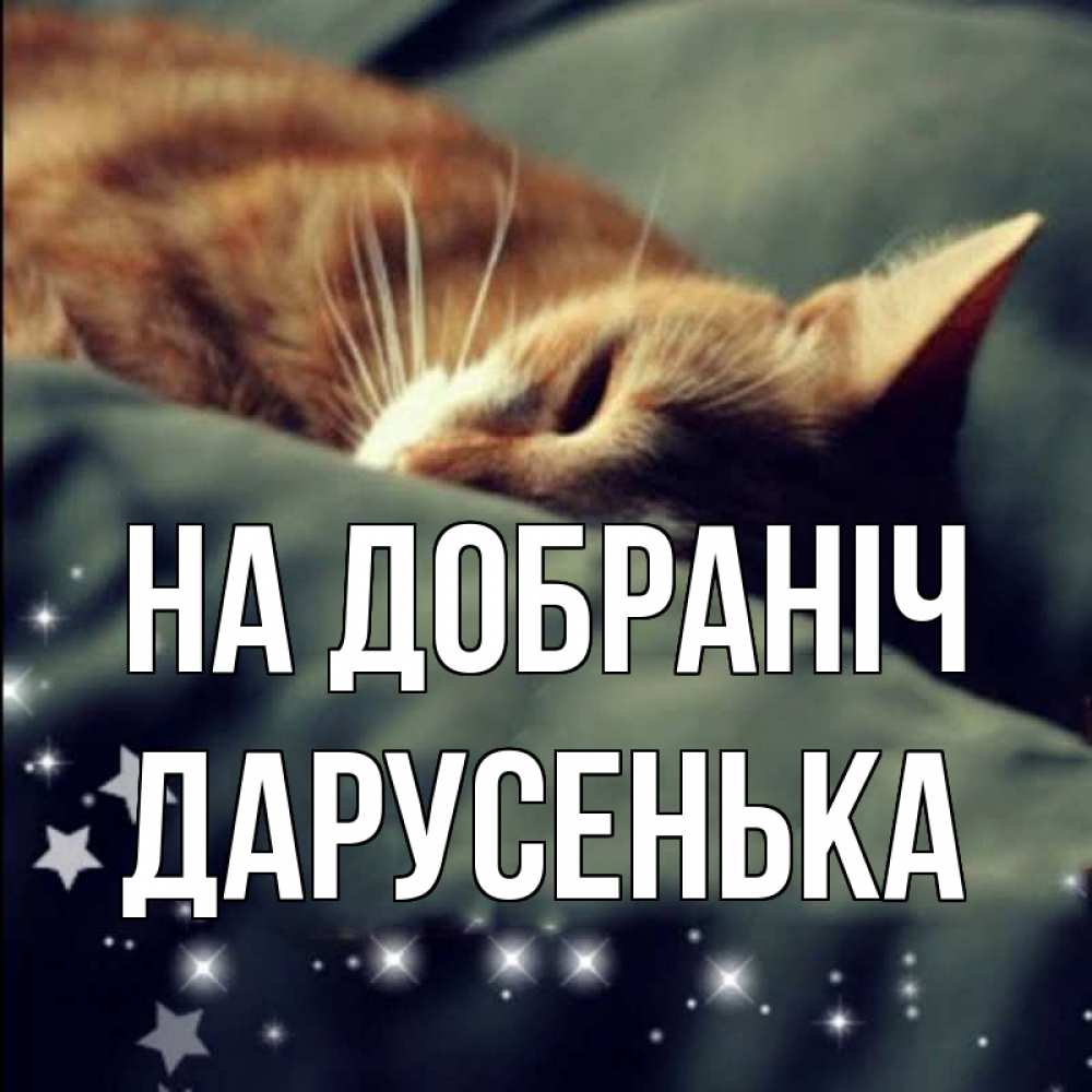 Открытка на каждый день з підписом, Дарусенька На добраніч кроватка Прикольна листівка з побажанням онлайн скачати безкоштовно 