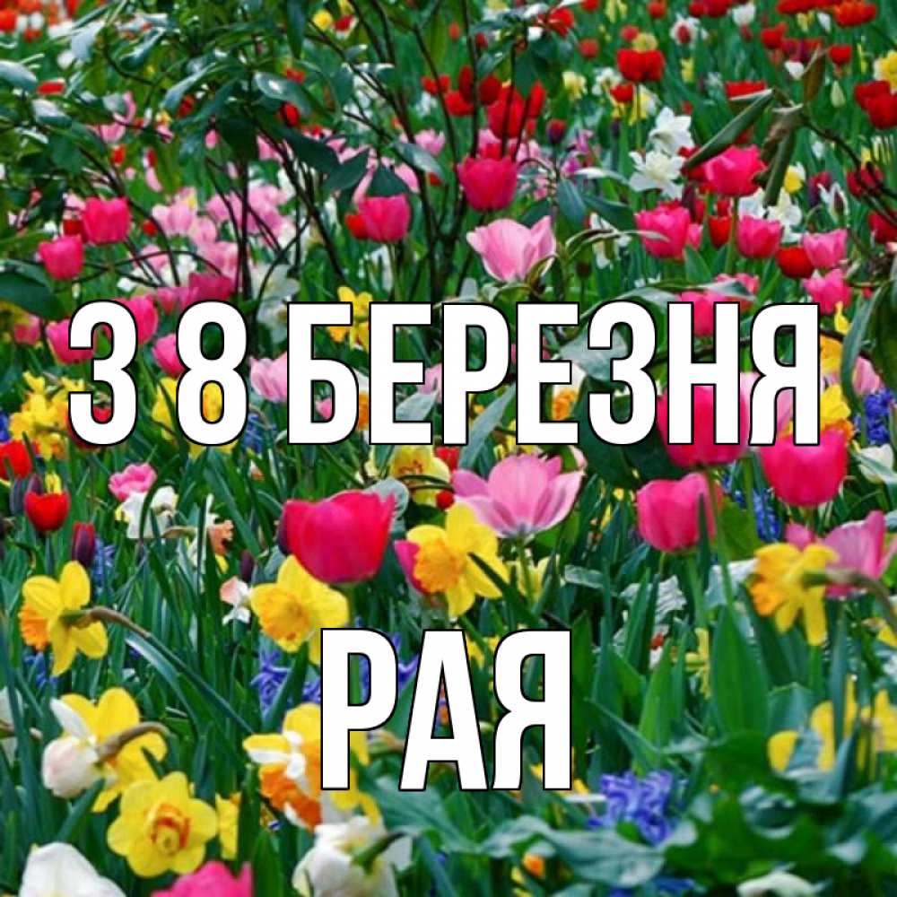 Открытка на каждый день з підписом, Рая З 8 БЕРЕЗНЯ с международным женским днем поздравления для женщины Прикольна листівка з побажанням онлайн скачати безкоштовно 