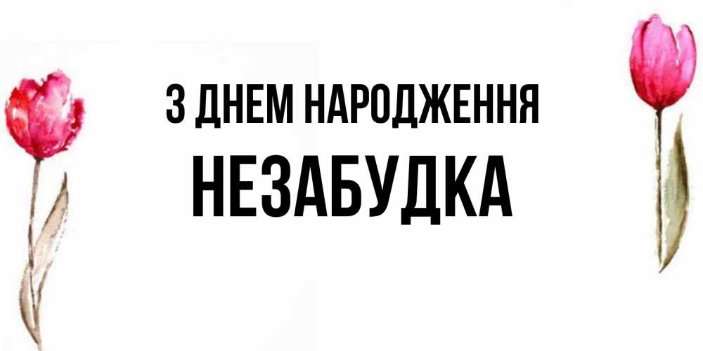 Открытка на каждый день з підписом, Незабудка З Днем народження открытки акварелью с цветами Прикольна листівка з побажанням онлайн скачати безкоштовно 