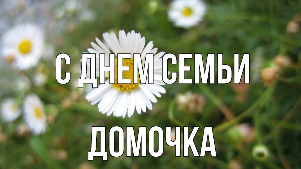 Открытка на каждый день з підписом, Домочка С днем семьи с днем семьи Прикольна листівка з побажанням онлайн скачати безкоштовно 