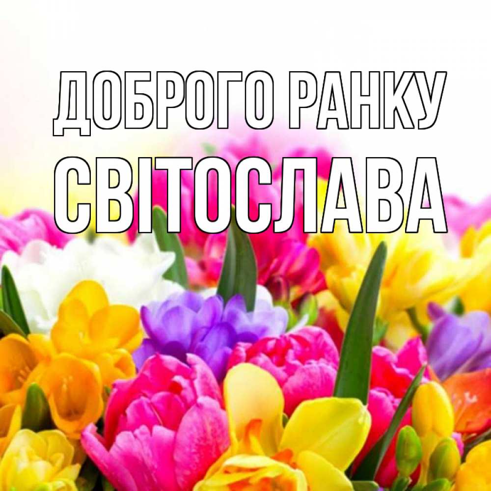 Открытка на каждый день з підписом, Світослава Доброго ранку создать открытку со свое подписью Прикольна листівка з побажанням онлайн скачати безкоштовно 