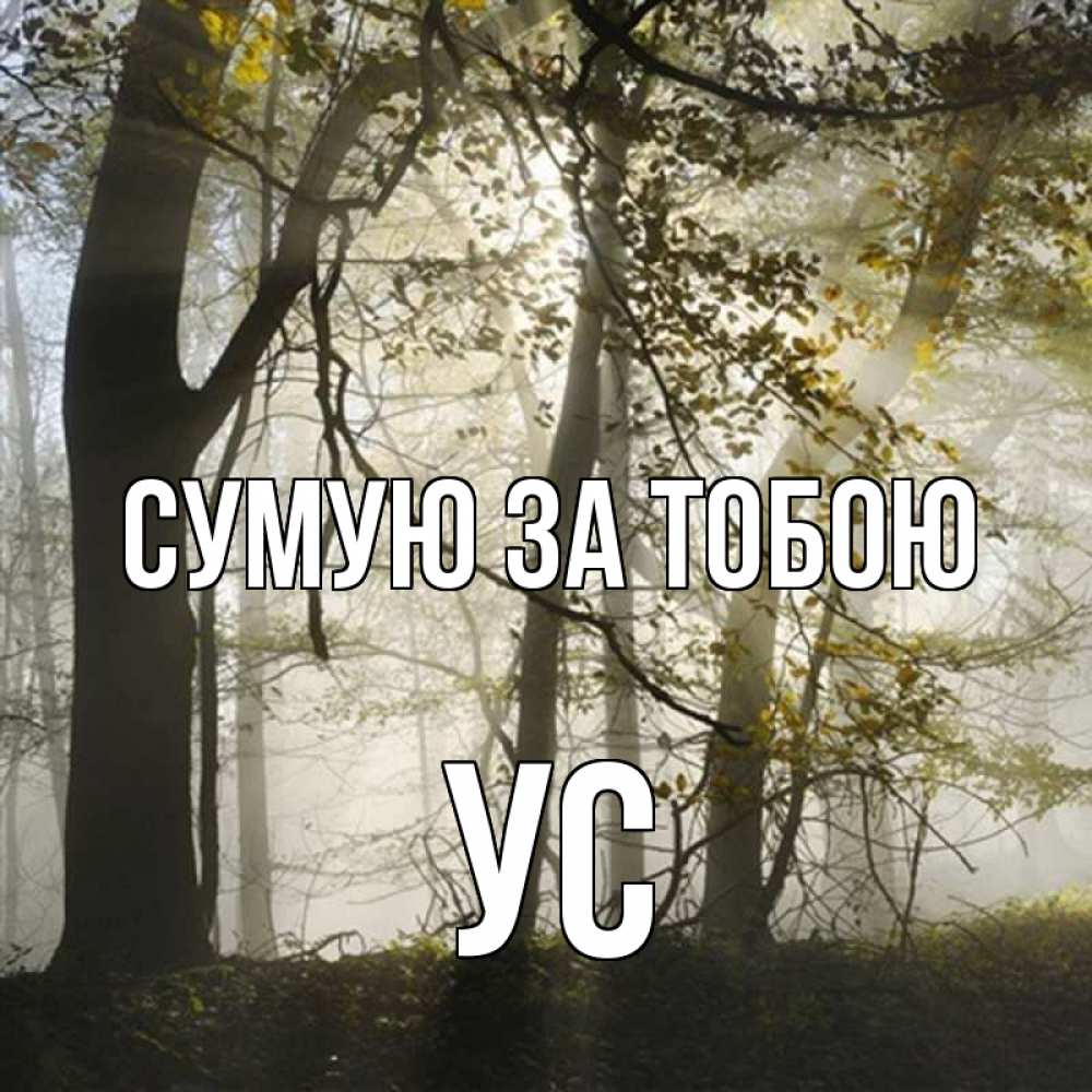 Открытка на каждый день з підписом, Ус Сумую за тобою грустно Прикольна листівка з побажанням онлайн скачати безкоштовно 