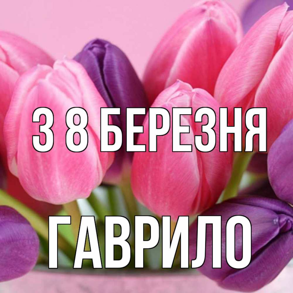 Открытка на каждый день з підписом, Гаврило З 8 БЕРЕЗНЯ маме 1 Прикольна листівка з побажанням онлайн скачати безкоштовно 