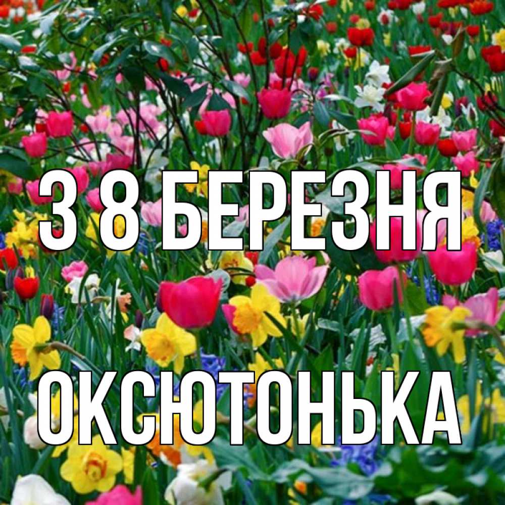 Открытка на каждый день з підписом, Оксютонька З 8 БЕРЕЗНЯ с международным женским днем поздравления для женщины Прикольна листівка з побажанням онлайн скачати безкоштовно 