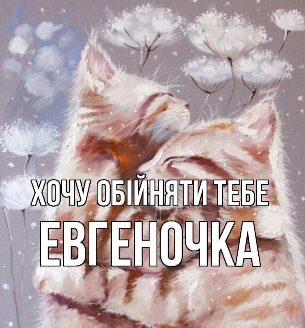 Открытка на каждый день з підписом, Евгеночка Хочу обійняти тебе Море и горы Прикольна листівка з побажанням онлайн скачати безкоштовно 