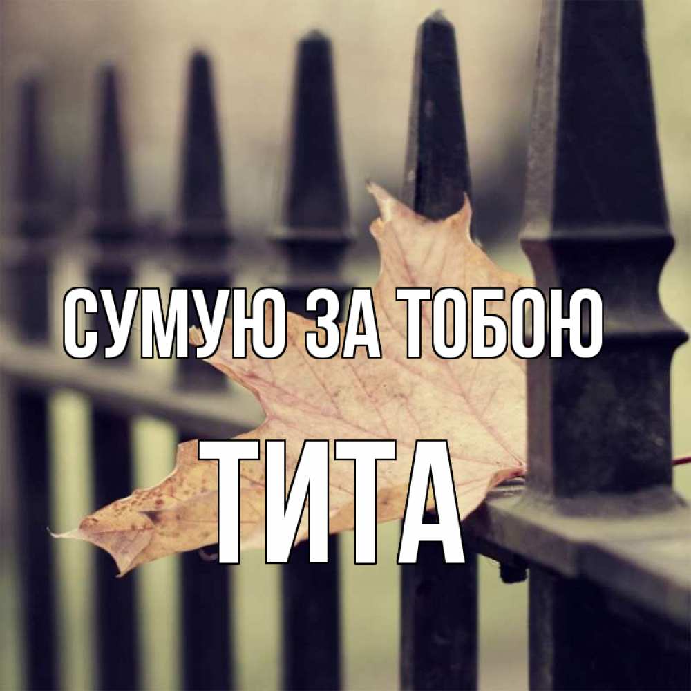 Открытка на каждый день з підписом, Тита Сумую за тобою очень скучно Прикольна листівка з побажанням онлайн скачати безкоштовно 