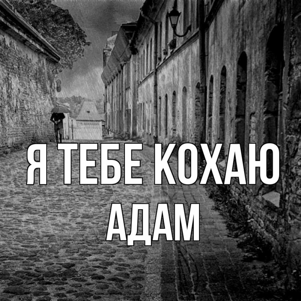 Открытка на каждый день з підписом, Адам Я тебе кохаю зонт Прикольна листівка з побажанням онлайн скачати безкоштовно 