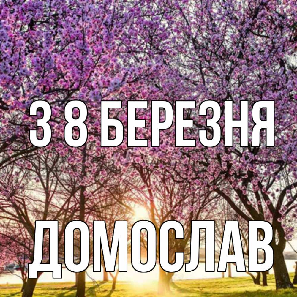 Открытка на каждый день з підписом, Домослав З 8 БЕРЕЗНЯ международный женский день Прикольна листівка з побажанням онлайн скачати безкоштовно 