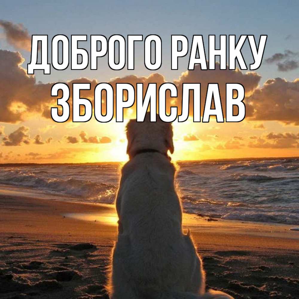 Открытка на каждый день з підписом, Зборислав Доброго ранку восход солнца Прикольна листівка з побажанням онлайн скачати безкоштовно 