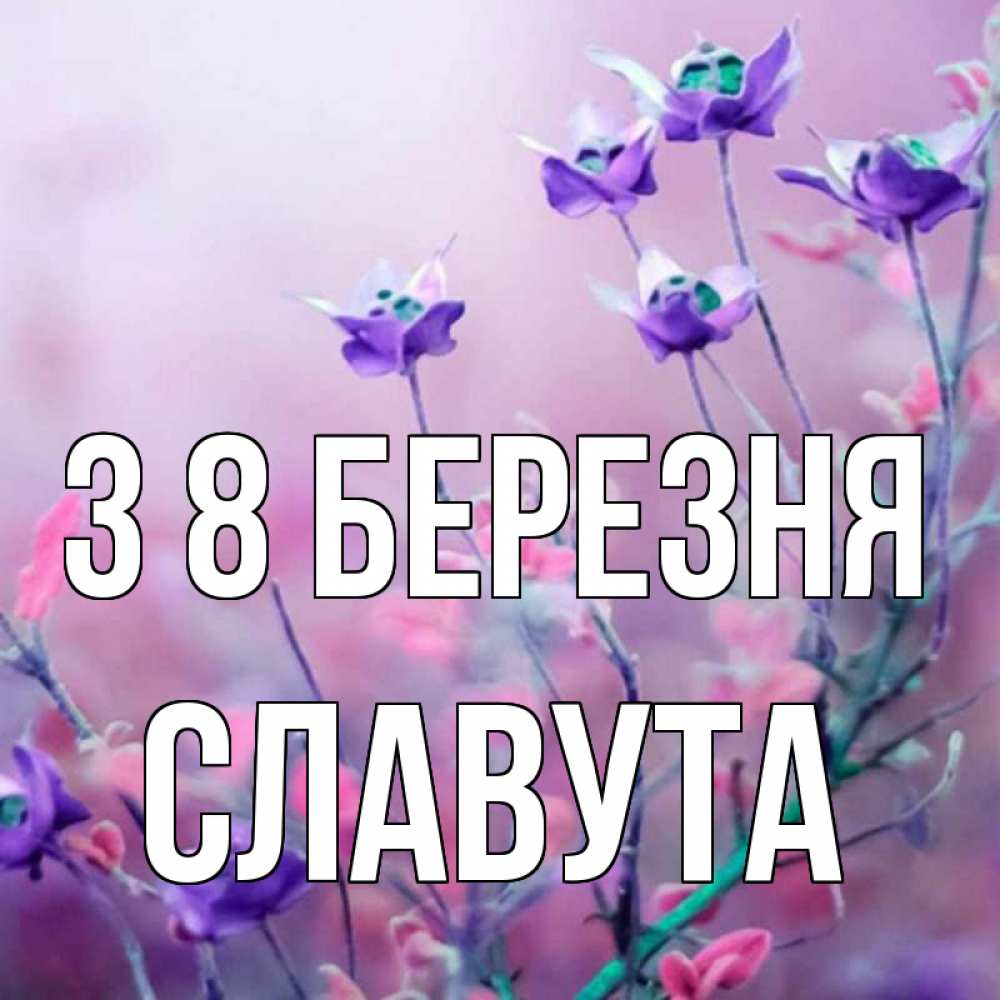 Открытка на каждый день з підписом, Славута З 8 БЕРЕЗНЯ международный женский день 2 Прикольна листівка з побажанням онлайн скачати безкоштовно 