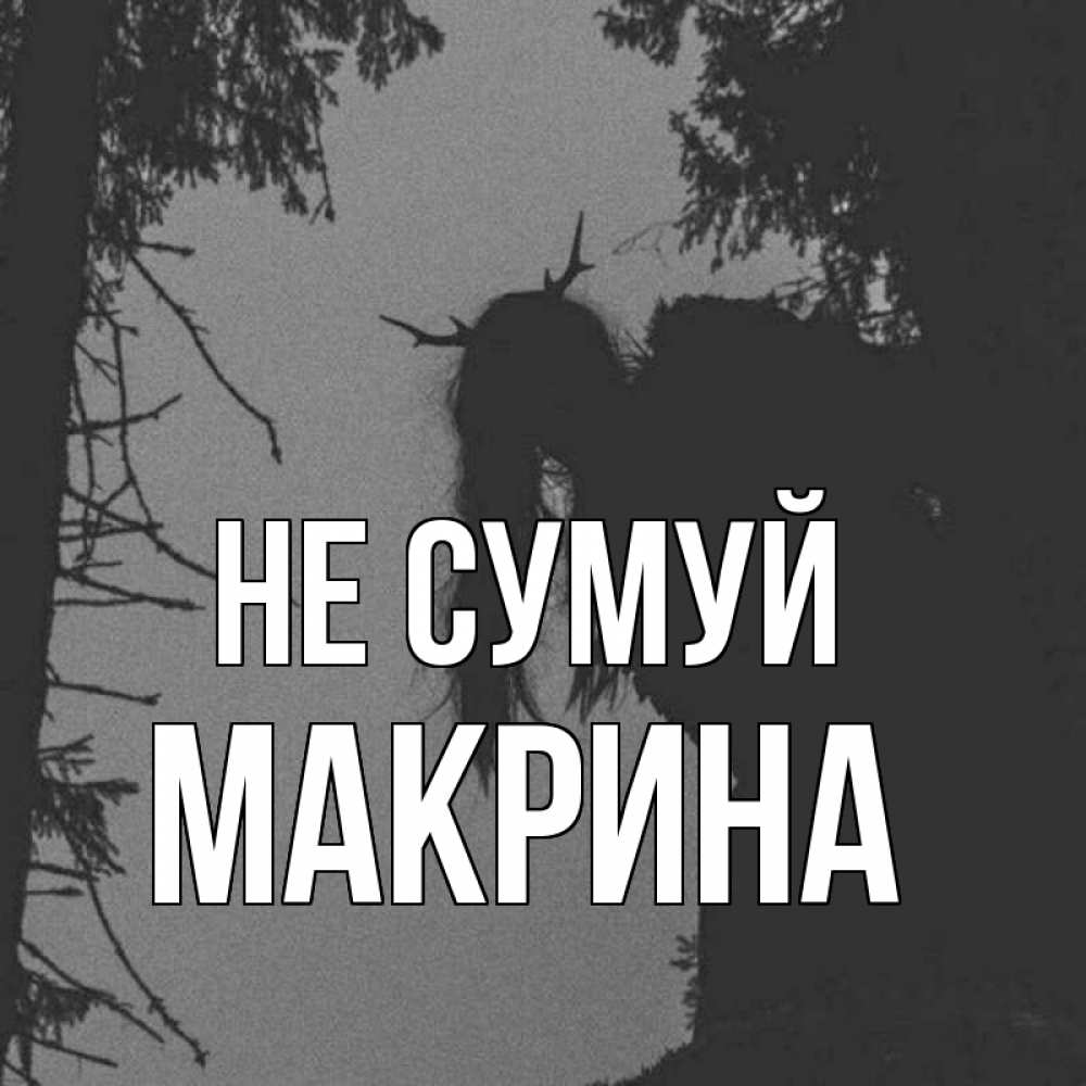 Открытка на каждый день з підписом, Макрина Не сумуй чудище лесное Прикольна листівка з побажанням онлайн скачати безкоштовно 