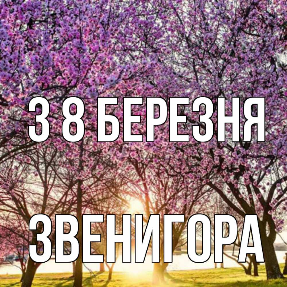 Открытка на каждый день з підписом, Звенигора З 8 БЕРЕЗНЯ международный женский день Прикольна листівка з побажанням онлайн скачати безкоштовно 