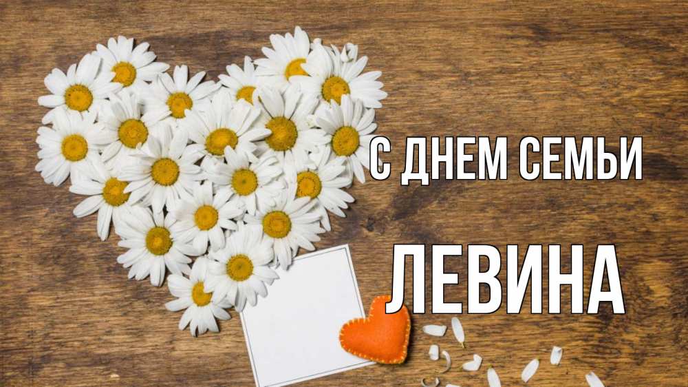 Открытка на каждый день з підписом, Левина С днем семьи с днем семьи Прикольна листівка з побажанням онлайн скачати безкоштовно 