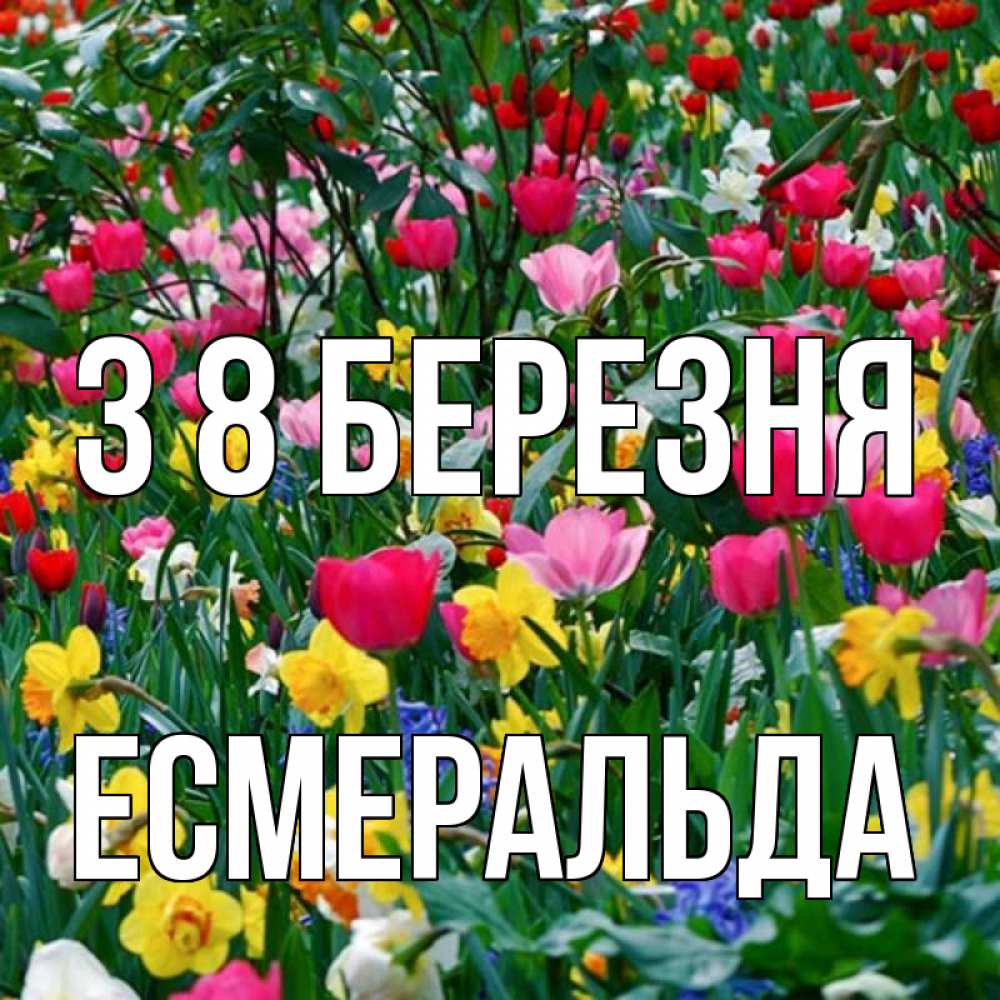 Открытка на каждый день з підписом, Есмеральда З 8 БЕРЕЗНЯ с международным женским днем поздравления для женщины Прикольна листівка з побажанням онлайн скачати безкоштовно 