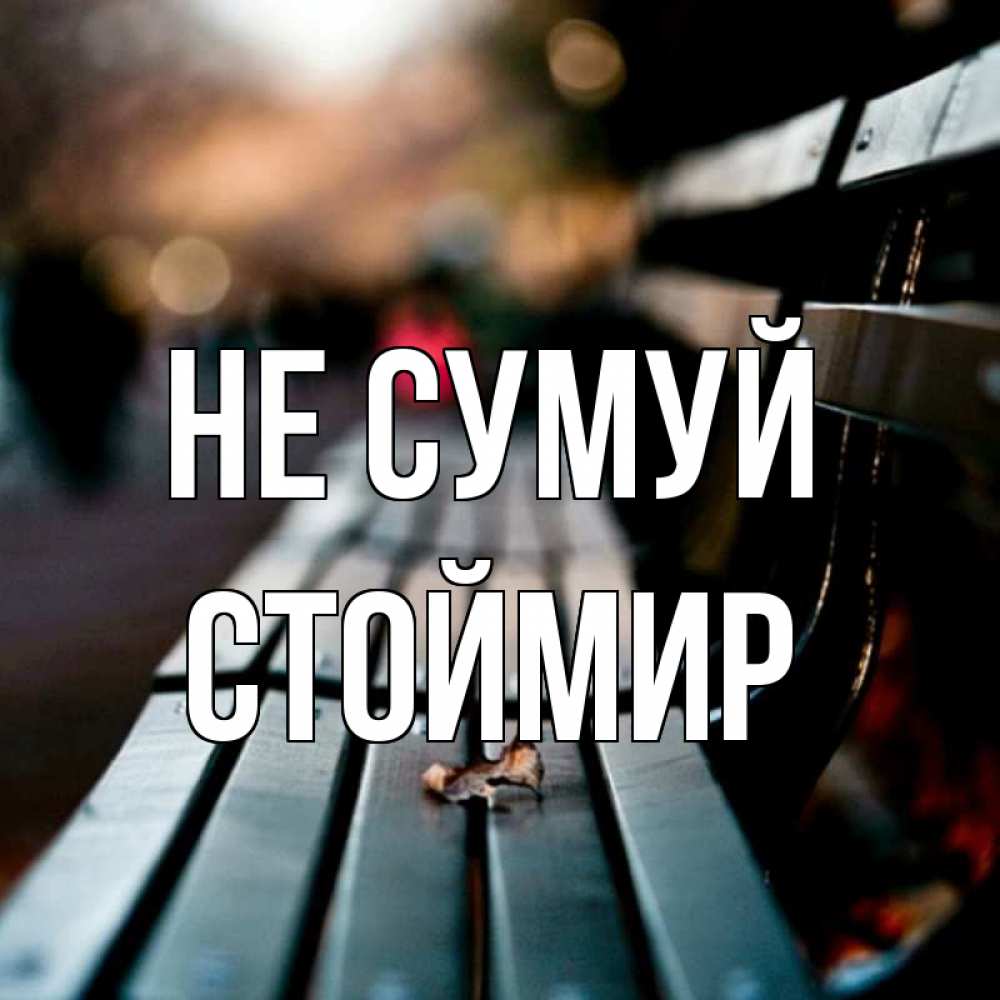 Открытка на каждый день з підписом, Стоймир Не сумуй размытый фон Прикольна листівка з побажанням онлайн скачати безкоштовно 