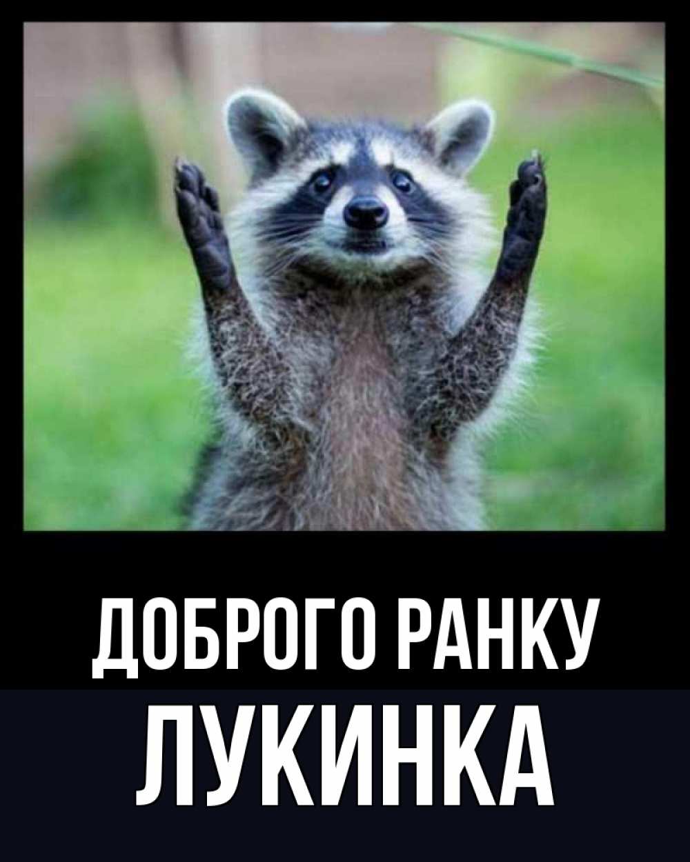 Открытка на каждый день з підписом, Лукинка Доброго ранку хорошее настроение утречком Прикольна листівка з побажанням онлайн скачати безкоштовно 