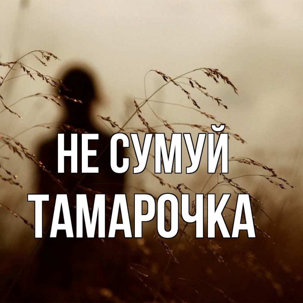 Открытка на каждый день з підписом, Тамарочка Не сумуй грусть Прикольна листівка з побажанням онлайн скачати безкоштовно 