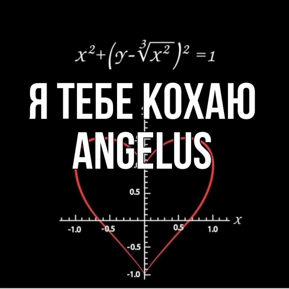 Открытка на каждый день з підписом, Angelus Я тебе кохаю сердечная формула Прикольна листівка з побажанням онлайн скачати безкоштовно 
