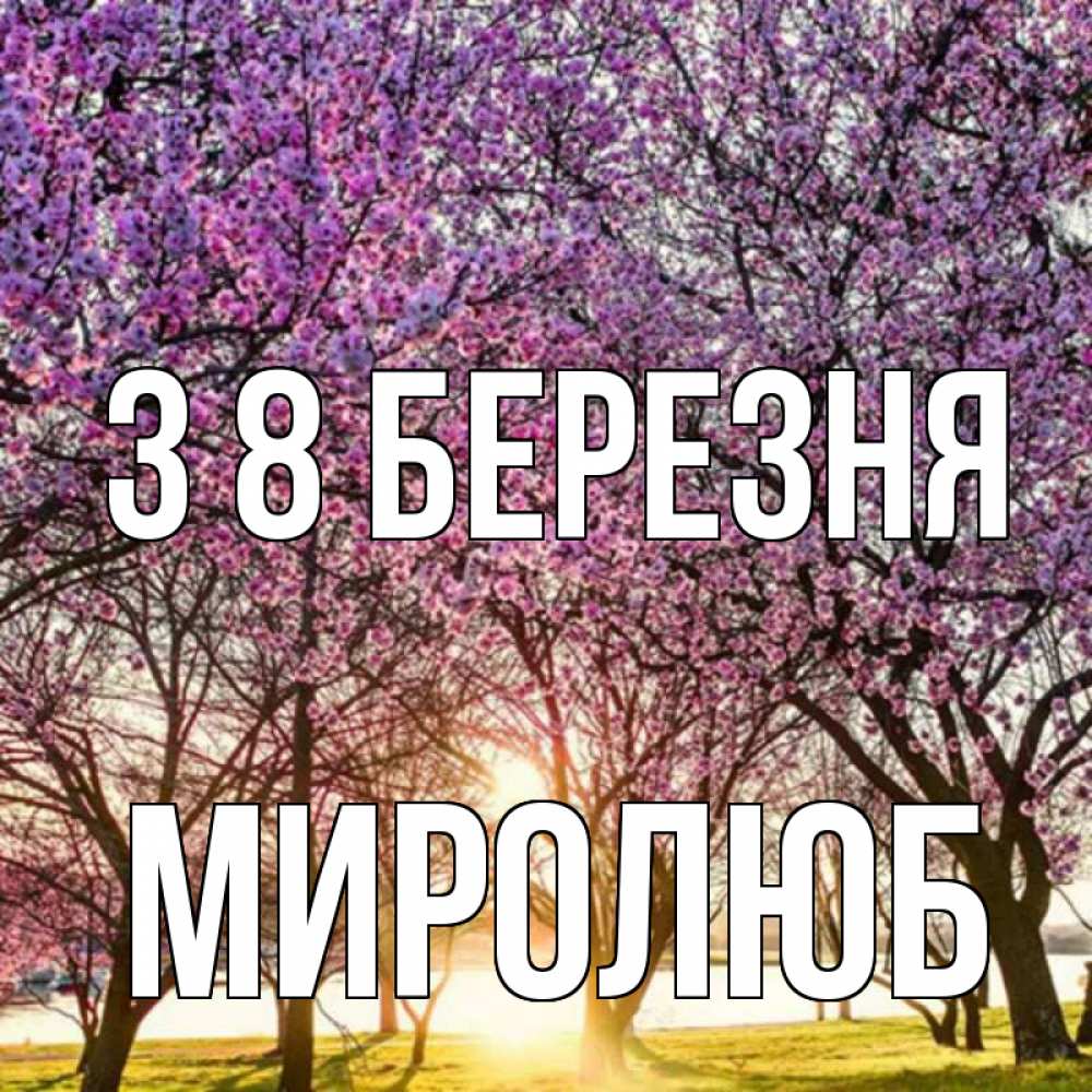Открытка на каждый день з підписом, Миролюб З 8 БЕРЕЗНЯ международный женский день Прикольна листівка з побажанням онлайн скачати безкоштовно 
