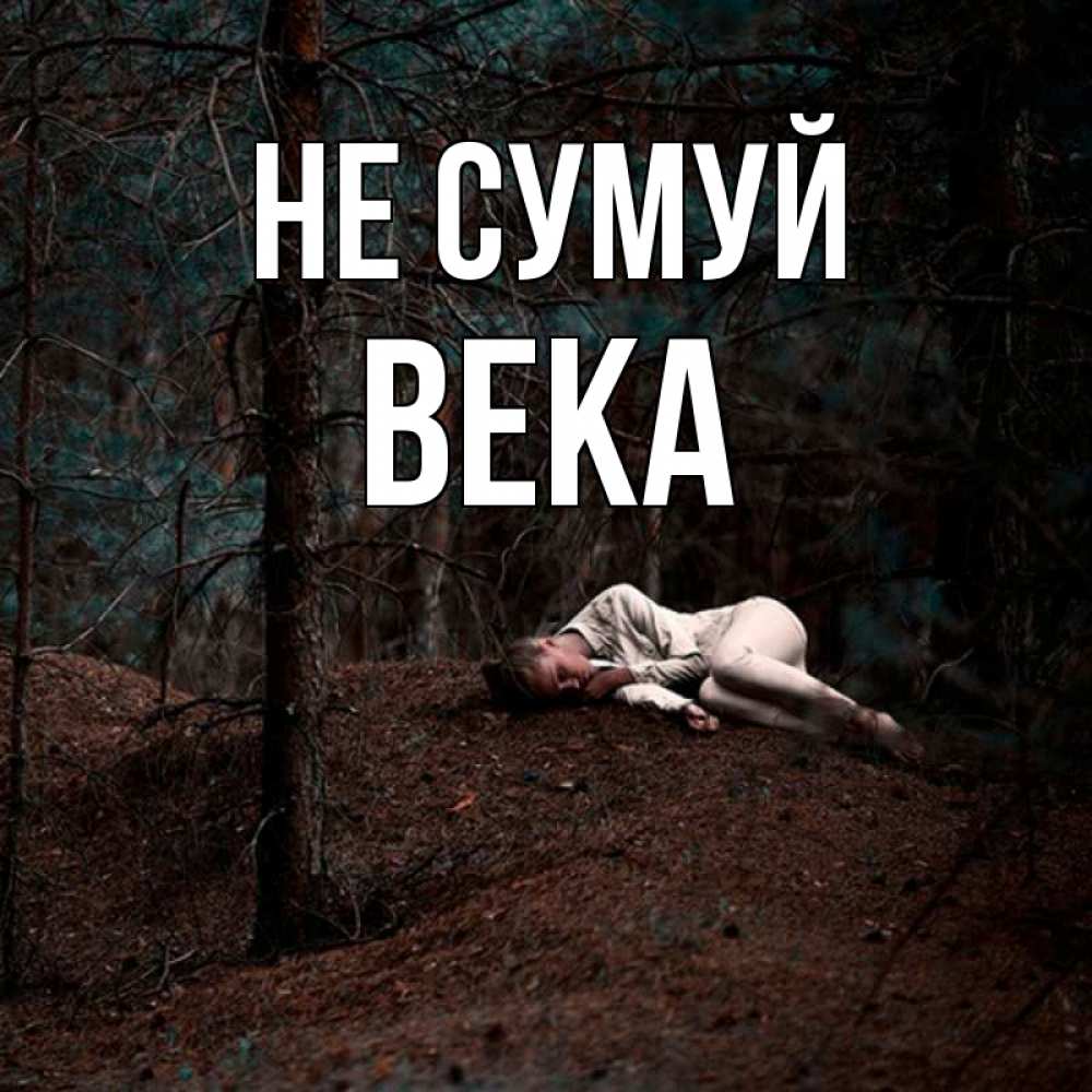 Открытка на каждый день з підписом, Века Не сумуй лес Прикольна листівка з побажанням онлайн скачати безкоштовно 