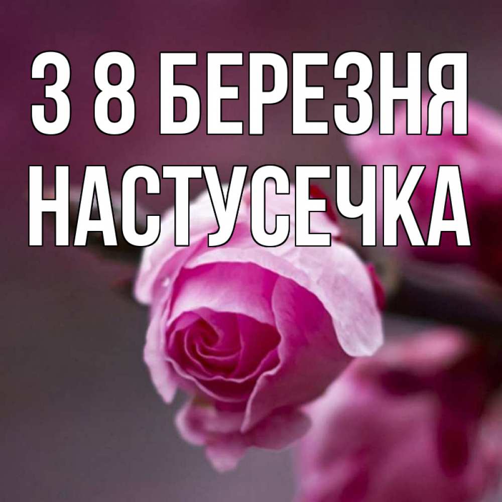 Открытка на каждый день з підписом, Настусечка З 8 БЕРЕЗНЯ весна Прикольна листівка з побажанням онлайн скачати безкоштовно 