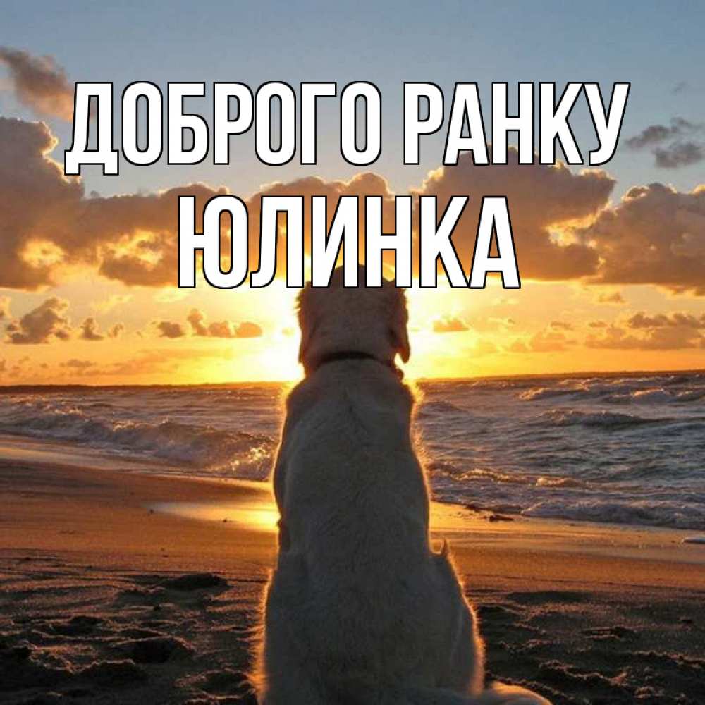 Открытка на каждый день з підписом, Юлинка Доброго ранку восход солнца Прикольна листівка з побажанням онлайн скачати безкоштовно 