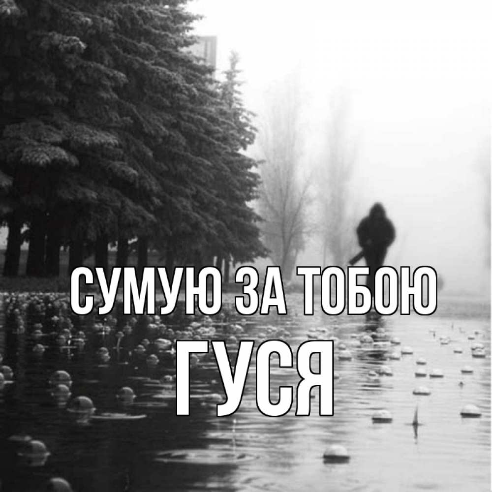 Открытка на каждый день з підписом, Гуся Сумую за тобою приходи Прикольна листівка з побажанням онлайн скачати безкоштовно 
