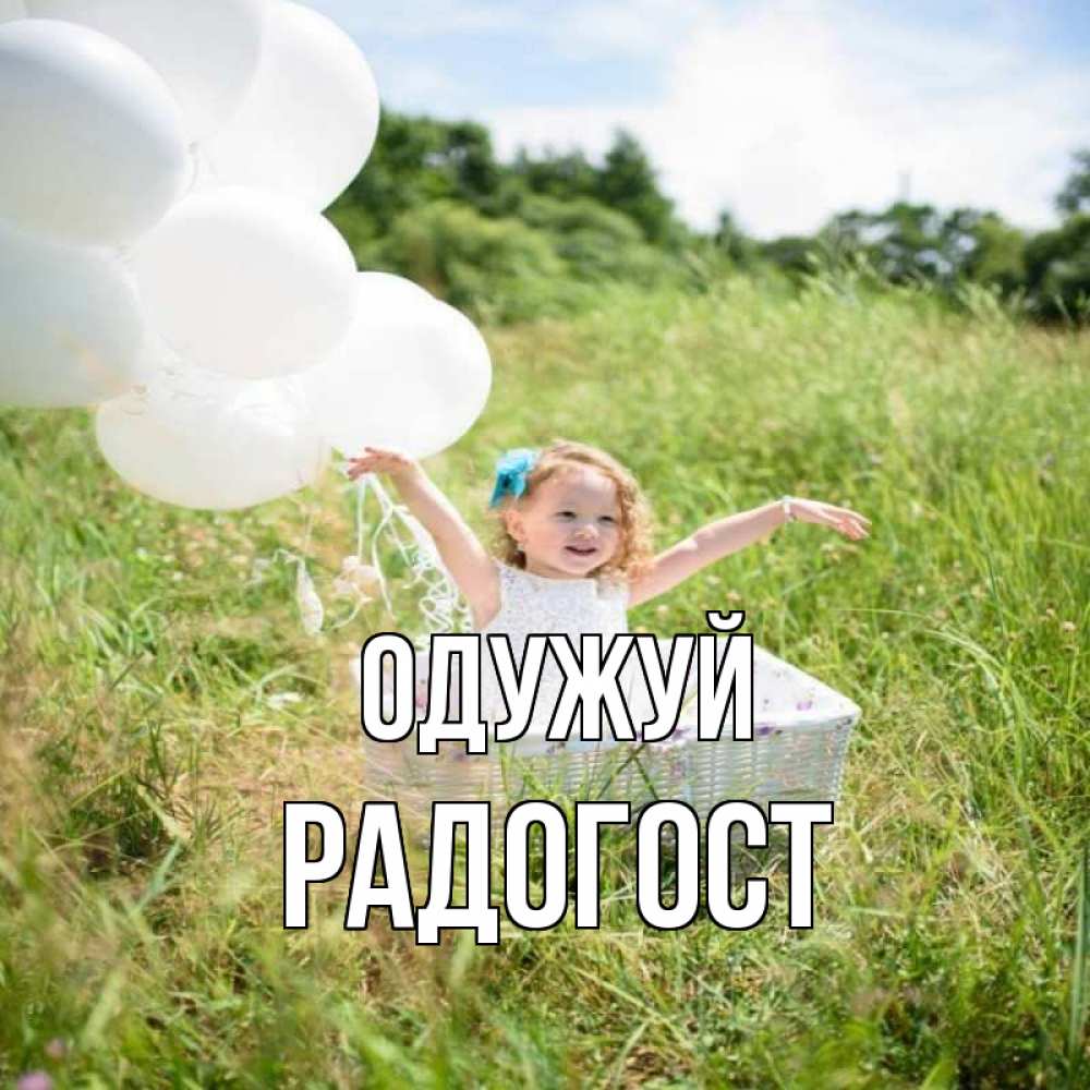 Открытка на каждый день з підписом, Радогост Одужуй девочка сидит в корзине наверное от этого больной должен выздороветь Прикольна листівка з побажанням онлайн скачати безкоштовно 