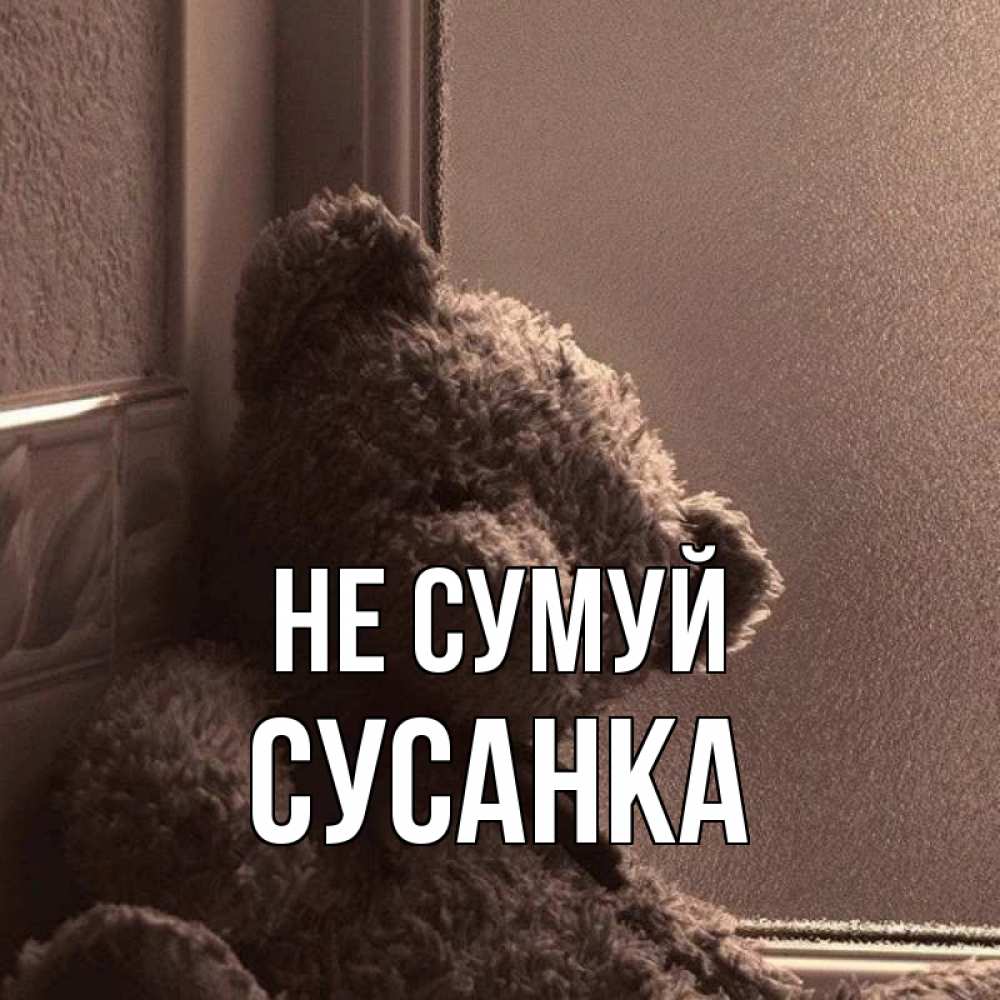 Открытка на каждый день з підписом, Сусанка Не сумуй стекол рефленое Прикольна листівка з побажанням онлайн скачати безкоштовно 