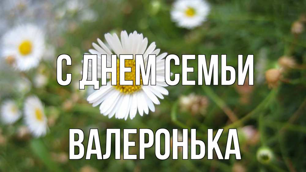 Открытка на каждый день з підписом, Валеронька С днем семьи с днем семьи Прикольна листівка з побажанням онлайн скачати безкоштовно 