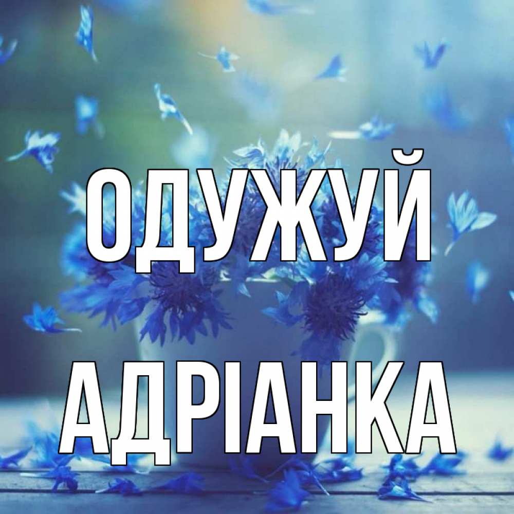 Открытка на каждый день з підписом, Адріанка Одужуй кружка с зельем и цветами Прикольна листівка з побажанням онлайн скачати безкоштовно 