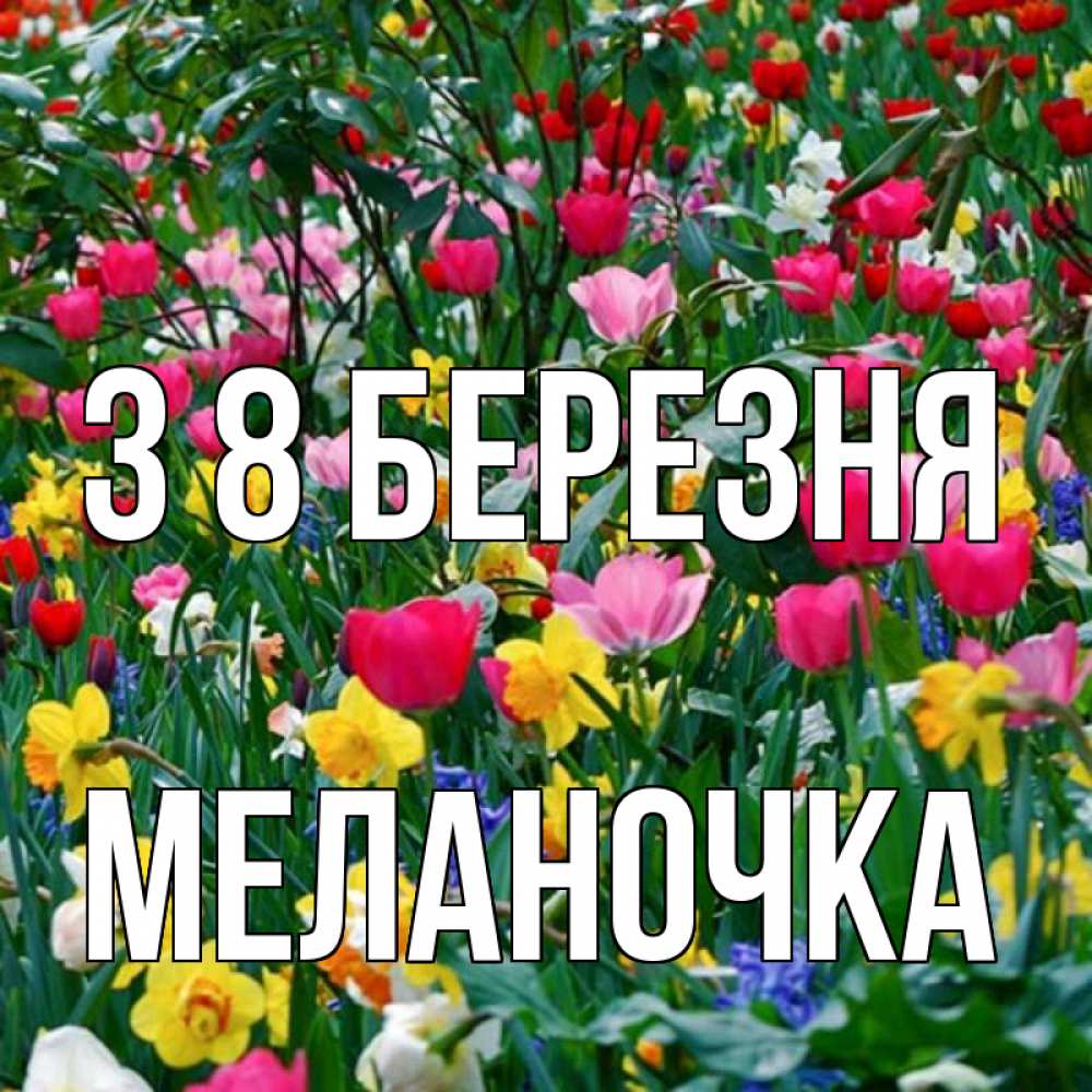 Открытка на каждый день з підписом, Меланочка З 8 БЕРЕЗНЯ с международным женским днем поздравления для женщины Прикольна листівка з побажанням онлайн скачати безкоштовно 