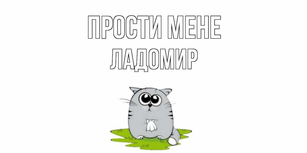 Открытка на каждый день з підписом, Ладомир Прости мене открытка с котиком просящим прощения Прикольна листівка з побажанням онлайн скачати безкоштовно 