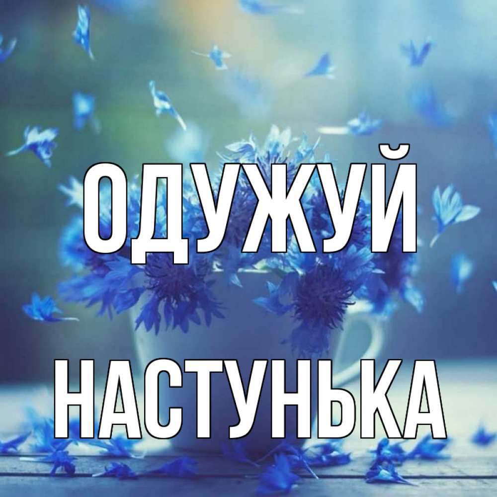 Открытка на каждый день з підписом, Настунька Одужуй кружка с зельем и цветами Прикольна листівка з побажанням онлайн скачати безкоштовно 