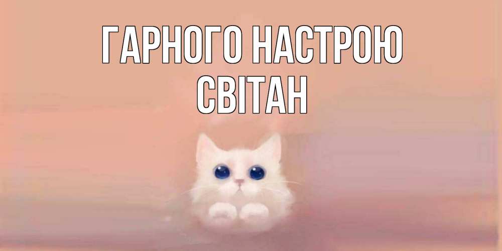 Открытка на каждый день з підписом, Світан Гарного настрою кошка Прикольна листівка з побажанням онлайн скачати безкоштовно 