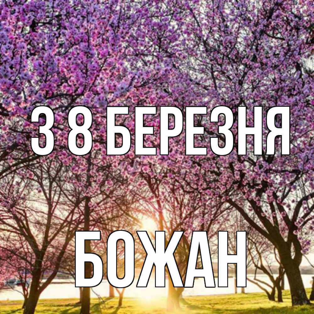 Открытка на каждый день з підписом, Божан З 8 БЕРЕЗНЯ международный женский день Прикольна листівка з побажанням онлайн скачати безкоштовно 