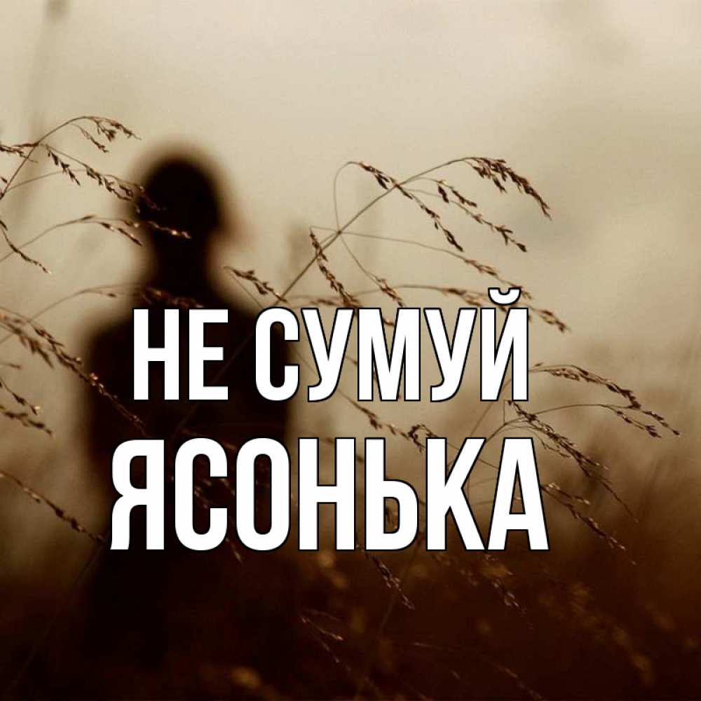 Открытка на каждый день з підписом, Ясонька Не сумуй грусть Прикольна листівка з побажанням онлайн скачати безкоштовно 