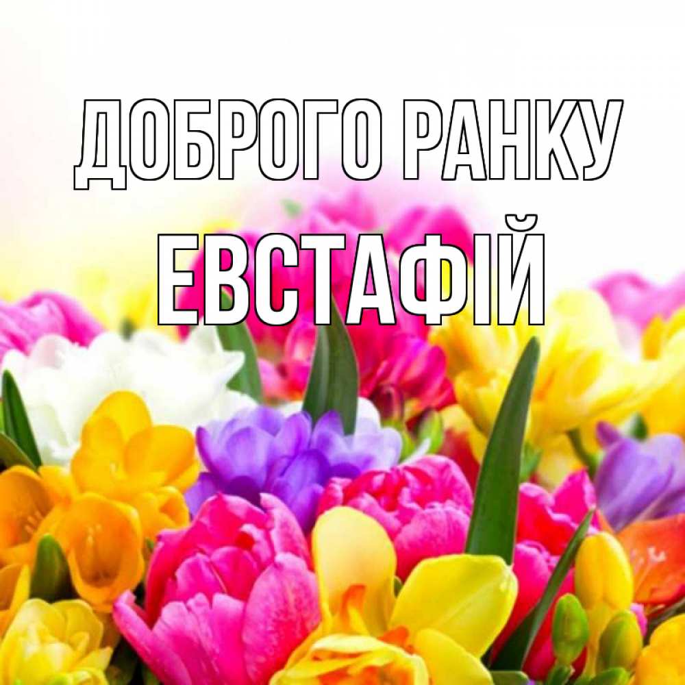 Открытка на каждый день з підписом, Евстафій Доброго ранку создать открытку со свое подписью Прикольна листівка з побажанням онлайн скачати безкоштовно 