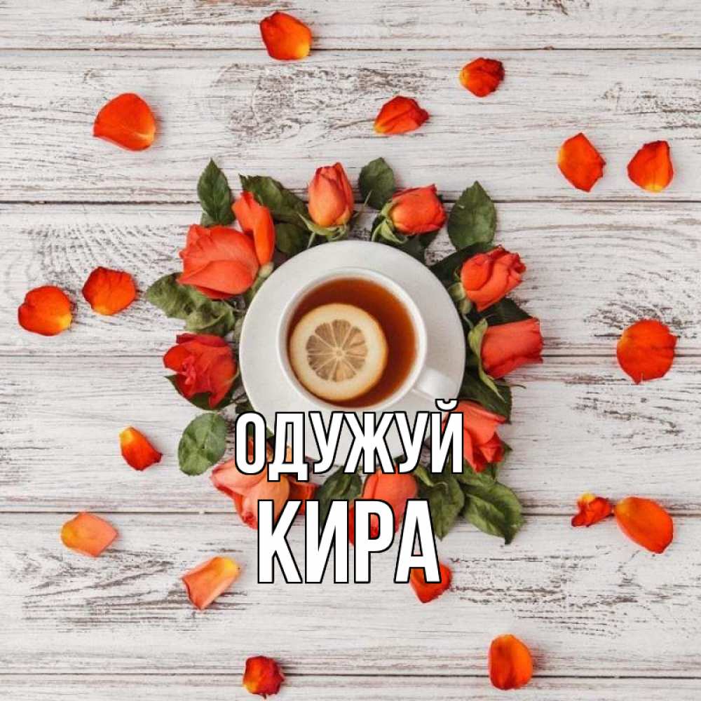 Открытка на каждый день з підписом, Кира Одужуй фон из досок Прикольна листівка з побажанням онлайн скачати безкоштовно 