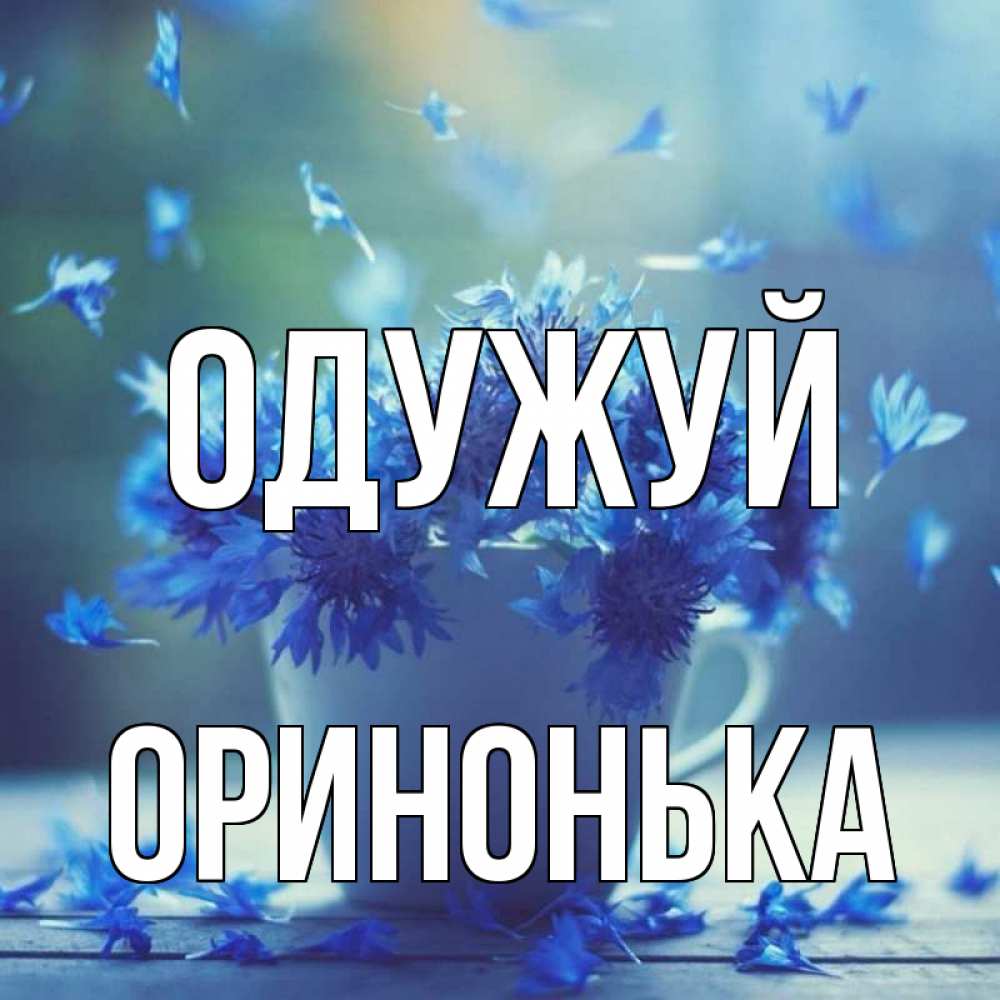 Открытка на каждый день з підписом, Оринонька Одужуй кружка с зельем и цветами Прикольна листівка з побажанням онлайн скачати безкоштовно 