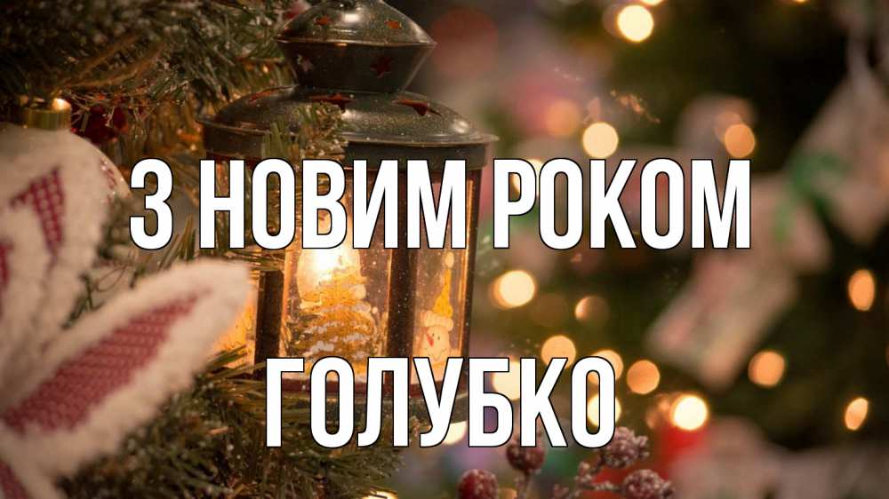Открытка на каждый день з підписом, Голубко З новим роком новый год фонарик Прикольна листівка з побажанням онлайн скачати безкоштовно 