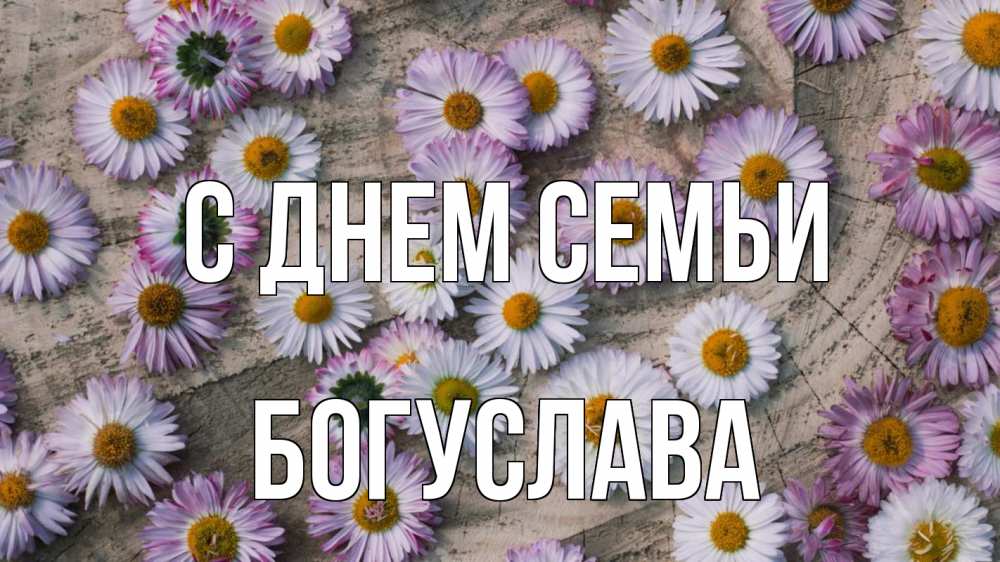 Открытка на каждый день з підписом, Богуслава С днем семьи с днем семьи Прикольна листівка з побажанням онлайн скачати безкоштовно 