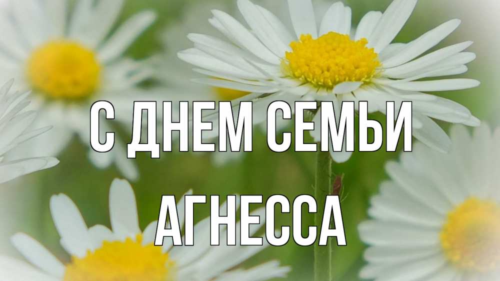 Открытка на каждый день з підписом, Агнесса С днем семьи с днем семьи  1 Прикольна листівка з побажанням онлайн скачати безкоштовно 