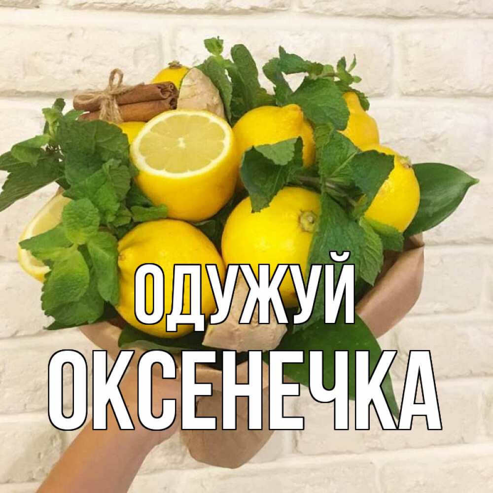 Открытка на каждый день з підписом, Оксенечка Одужуй витамины Прикольна листівка з побажанням онлайн скачати безкоштовно 