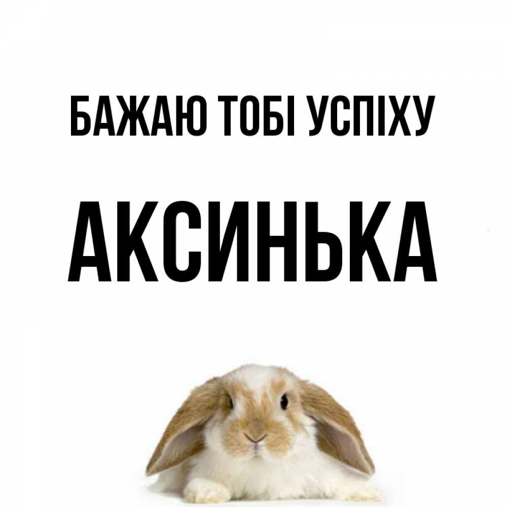 Открытка на каждый день з підписом, Аксинька Бажаю тобі успіху открытки с произвольным текстом который можно вставить в открытку и создать ее самостоятельно бесплатно онлайн Прикольна листівка з побажанням онлайн скачати безкоштовно 